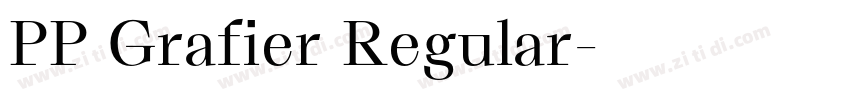 PP Grafier Regular字体转换